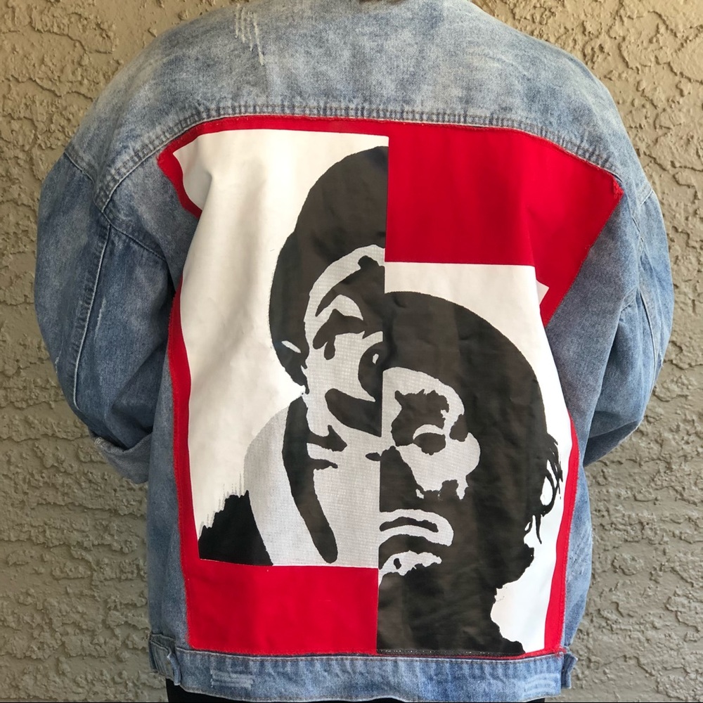 Oversized denim jacket - Picture 3 of 5